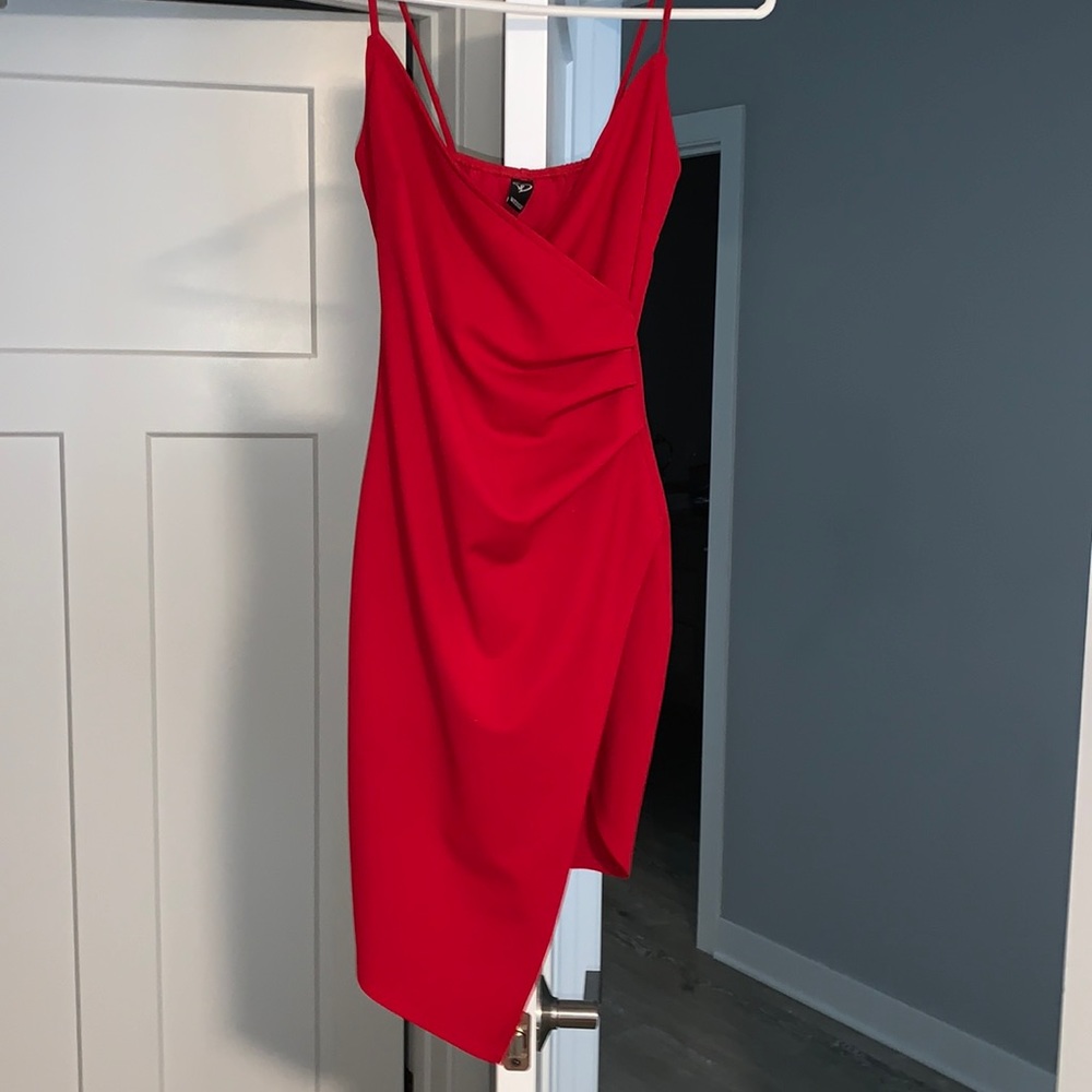 red formal dress